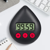 Water Drop Electronic Timer Student Learning Reminder, White, Black, Orange, Green, Blue, Light Pink, Yellow Green, Light Green Black