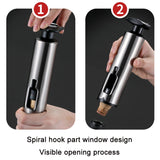 Kitchen Stainless Steel Wine Bottle Opener Household Tools, True Color, Black