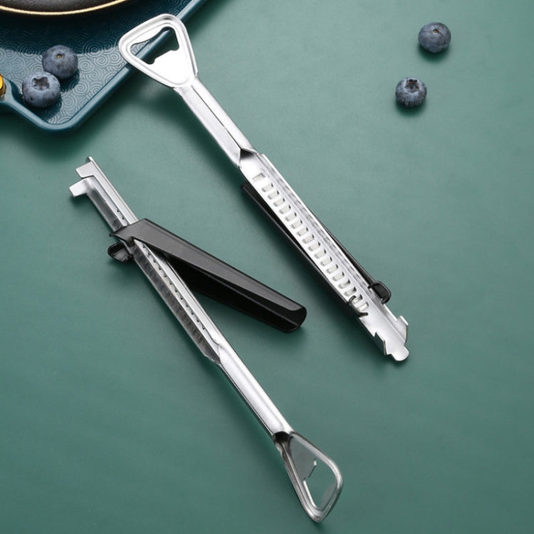 2 PCS 2 in 1 Retractable Can Opener Beer Bottle Opener, Retractable Can Opener