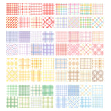 Small Fresh Lattice Salt Series Hand Account Tape Set, 60 Rolls 1.5cm x 2m, 30 Rolls 3cm x 2m
