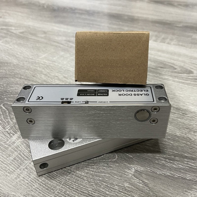 Top And Bottom Frameless Glass Door Aluminum Alloy Electric Mortise Lock, Left, Right Left