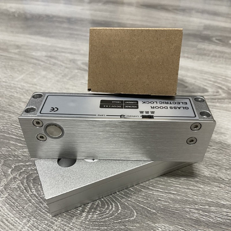 Top And Bottom Frameless Glass Door Aluminum Alloy Electric Mortise Lock, Left, Right Right