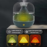 FX-039 USB Charging Ambient Light Humidifier Mountain Mini Wireless Humidifier, Green, White, Wine Red