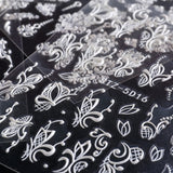 5D Three-dimensional Carved Nail Art Stickers Rose Pattern Embossed Nail Stickers, Stz-5D09, Stz-5D10, Stz-5D11, Stz-5D12, Stz-5D13, Stz-5D14, Stz-5D15, Stz-5D16