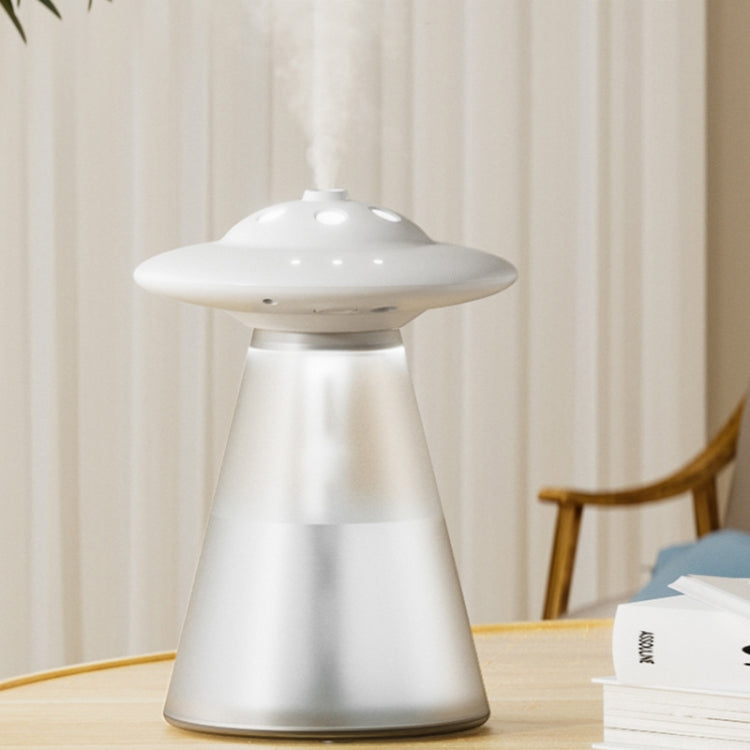 FX-041 USB Charging UFO Shape Night Light Humidifier, Ivory White, Ocean Green, Light Blue
