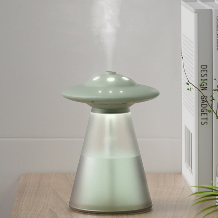 FX-041 USB Charging UFO Shape Night Light Humidifier, Ivory White, Ocean Green, Light Blue