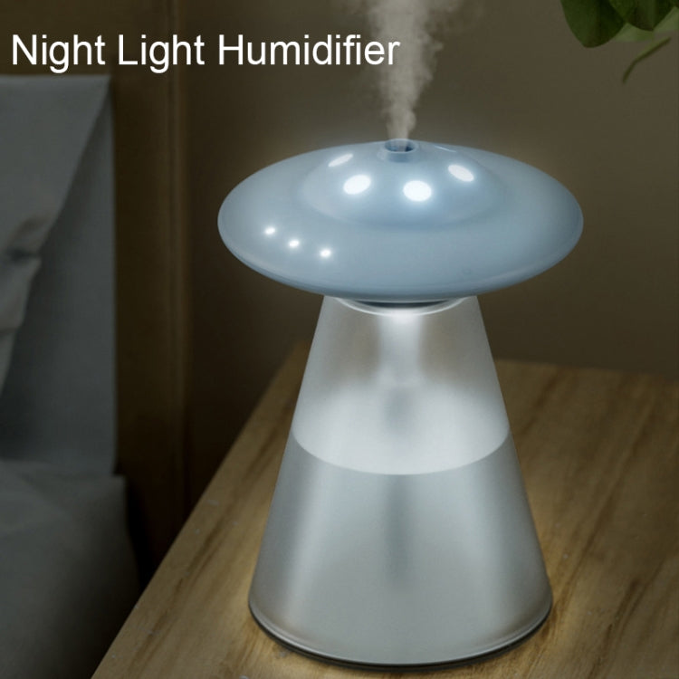 FX-041 USB Charging UFO Shape Night Light Humidifier, Ivory White, Ocean Green, Light Blue