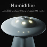 FX-041 USB Charging UFO Shape Night Light Humidifier, Ivory White, Ocean Green, Light Blue