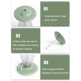 FX-041 USB Charging UFO Shape Night Light Humidifier, Ivory White, Ocean Green, Light Blue