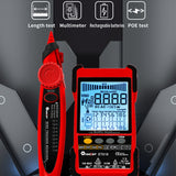 Rechargeable Adjustable Network Cable Tester Wire Tracker POE Cable Tester, ET618 (Red), ET616 (Red)