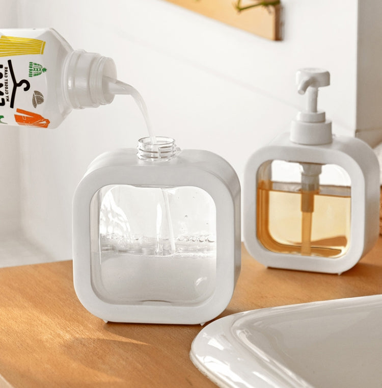 Transparent Hand Sanitizer Split Bottle Plastic Press Type Emulsion Bottle, 300ml, 500ml