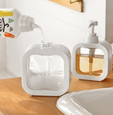 Transparent Hand Sanitizer Split Bottle Plastic Press Type Emulsion Bottle, 300ml, 500ml