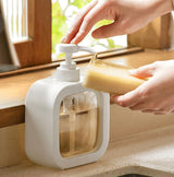 Transparent Hand Sanitizer Split Bottle Plastic Press Type Emulsion Bottle, 300ml, 500ml