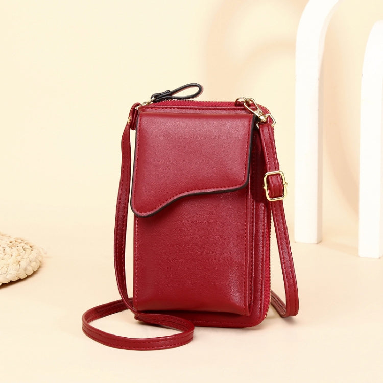 Shoulder Crossbody Bag Large Capacity Ladies Long Purse Mobile Phone Bag, Style 3 Yellow, Style 3 Red, Style 3 Pink