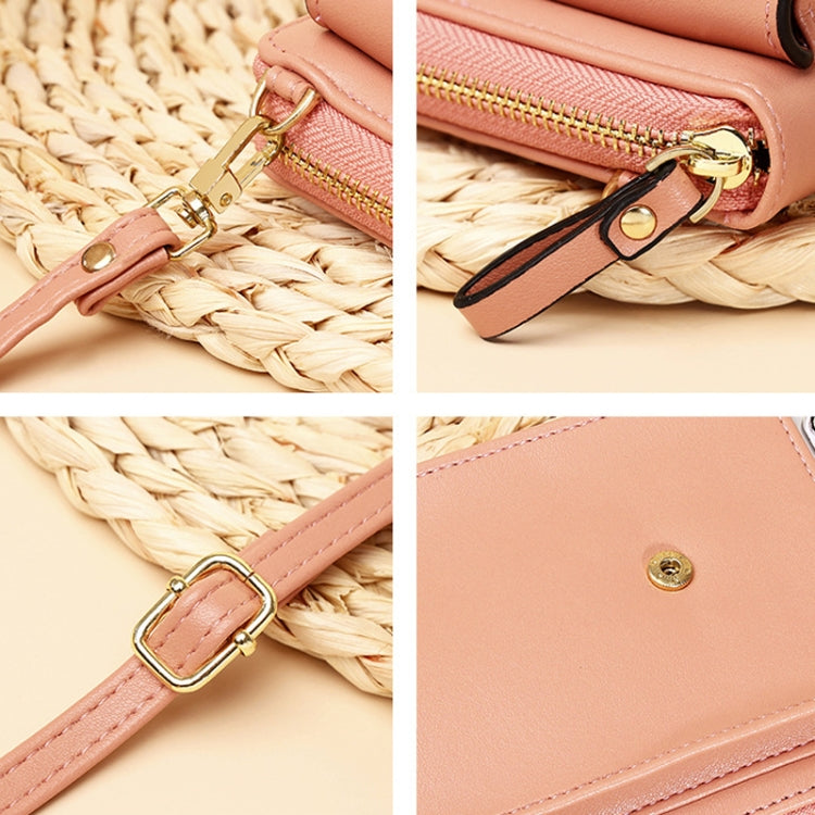 Shoulder Crossbody Bag Large Capacity Ladies Long Purse Mobile Phone Bag, Style 3 Yellow, Style 3 Red, Style 3 Pink