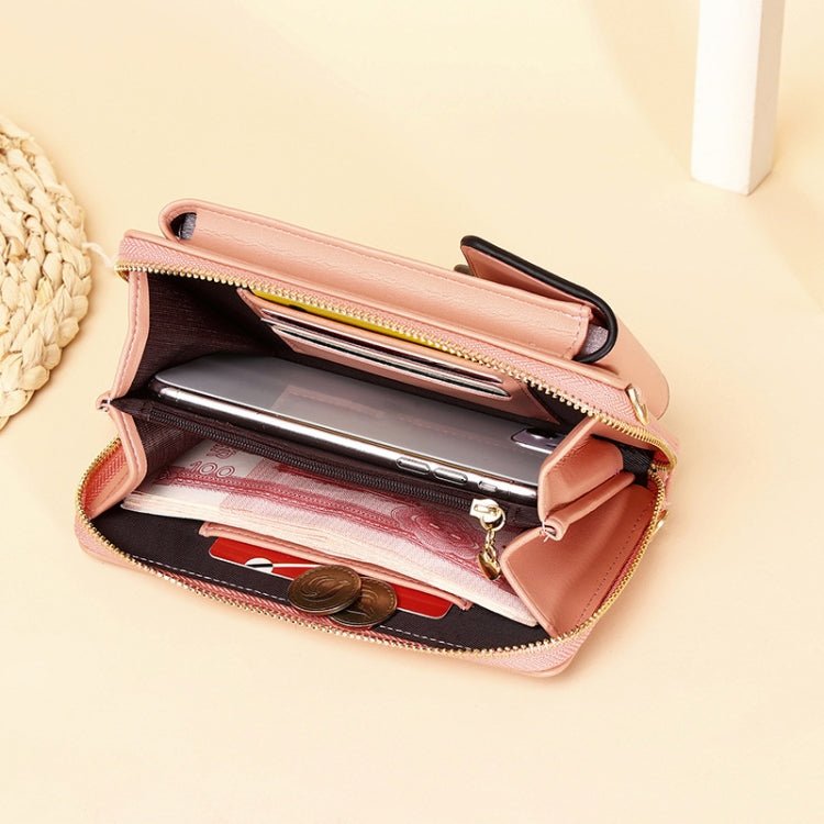 Shoulder Crossbody Bag Large Capacity Ladies Long Purse Mobile Phone Bag, Style 3 Yellow, Style 3 Red, Style 3 Pink