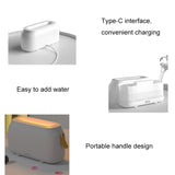 Simulation Flame Aromatherapy Humidifier Bedroom Ambient Light, White, Green, Gray, 3 Colors (RGB)