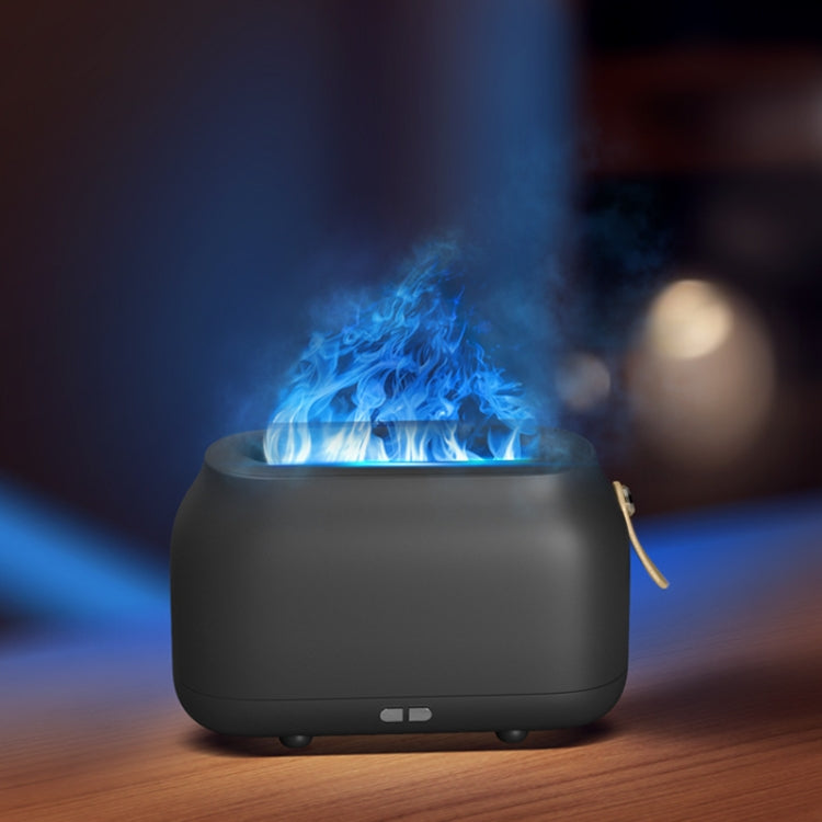 Simulation Flame Aromatherapy Humidifier Bedroom Ambient Light, White, Green, Gray, 3 Colors (RGB)