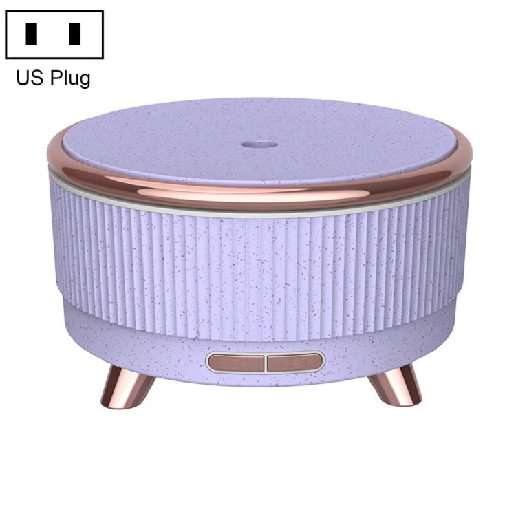 Ultrasonic Aromatherapy Diffuser Humidifier Essential Oil Diffuser, US Plug, EU Plug, UK Plug, AU Plug US Plug Purple Flower Dot