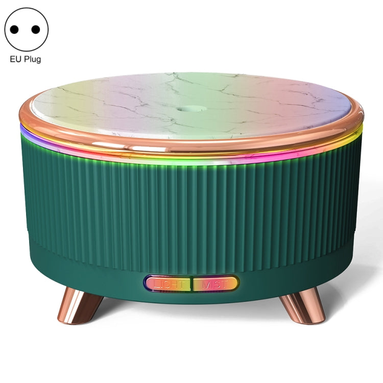 Ultrasonic Aromatherapy Diffuser Humidifier Essential Oil Diffuser, US Plug, EU Plug, UK Plug, AU Plug EU Plug Dark Green