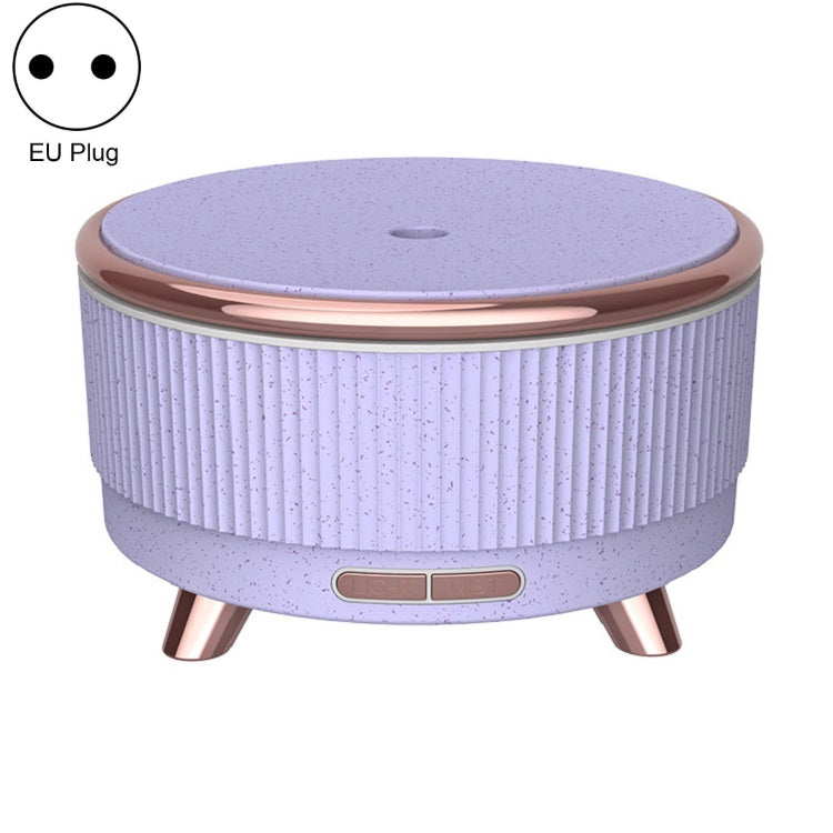 Ultrasonic Aromatherapy Diffuser Humidifier Essential Oil Diffuser, US Plug, EU Plug, UK Plug, AU Plug EU Plug Purple Flower Dot