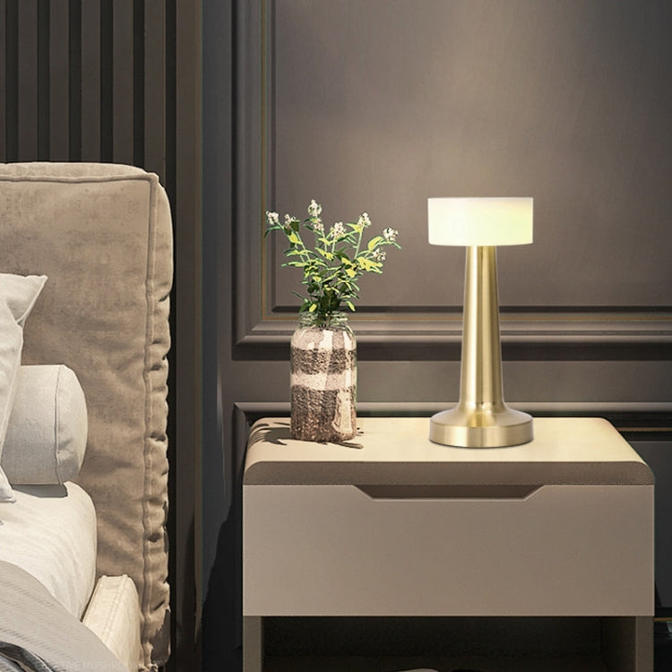Touch Wireless Charging Desk Lamp Atmosphere Night Lamp, Bronze, Golden, Silver