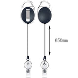 Multifunctional Retractable Waterproof Card Case Keychain Ring Card Sleeve