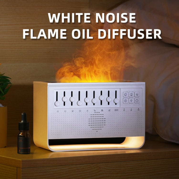 White Noise Sleep Instrument Simulation Flame Ultrasonic Humidifier, White Noise