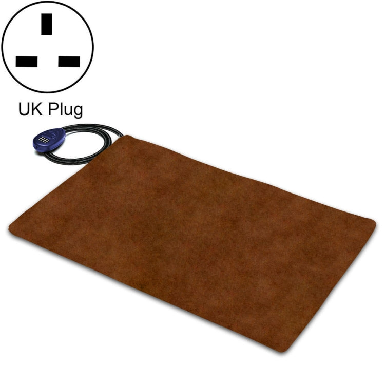 12V Low Voltage Multifunctional Warm Pet Heating Pad Pet Electric Blanket, 65x40cm Coffee 65x40cm Coffee UK Plug