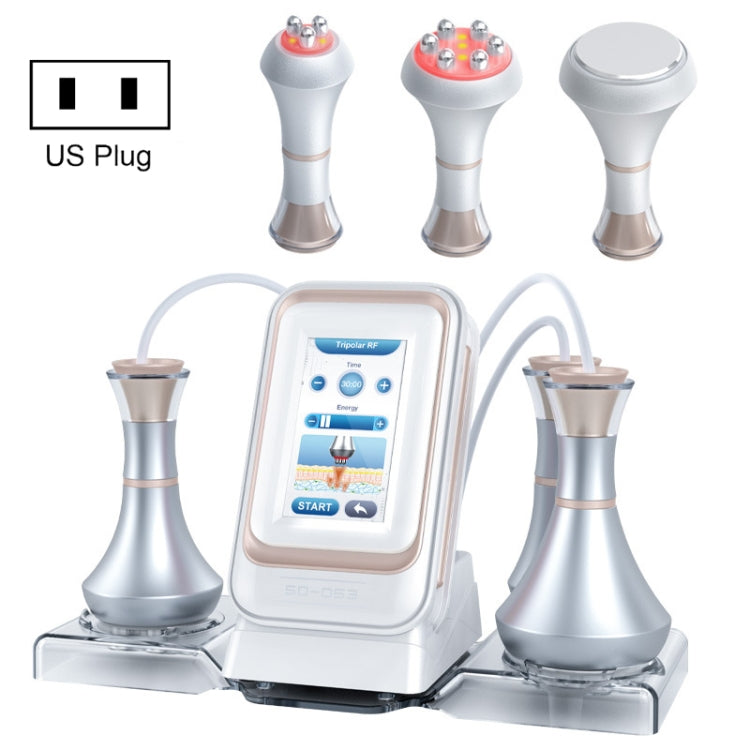 3 In 1 80k Metal Fat Blaster RF Ultrasonic Beauty Machine, US Plug, EU Plug, UK Plug, AU Plug US Plug Golden Edge