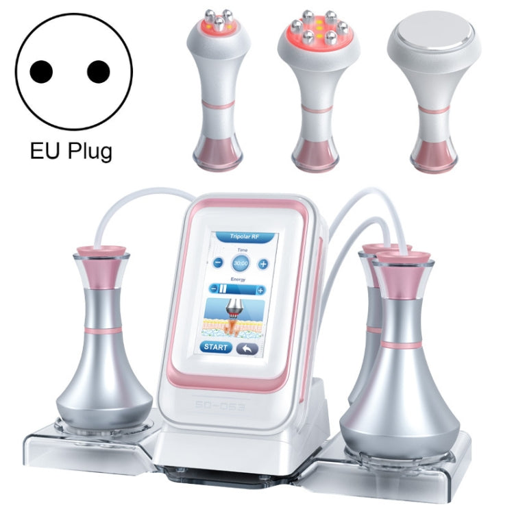 3 In 1 80k Metal Fat Blaster RF Ultrasonic Beauty Machine, US Plug, EU Plug, UK Plug, AU Plug EU Plug Pink Edge