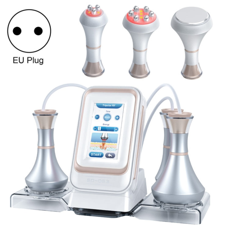 3 In 1 80k Metal Fat Blaster RF Ultrasonic Beauty Machine, US Plug, EU Plug, UK Plug, AU Plug EU Plug Golden Edge