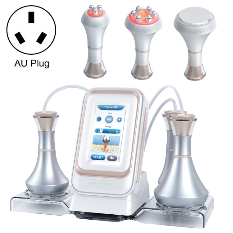3 In 1 80k Metal Fat Blaster RF Ultrasonic Beauty Machine, US Plug, EU Plug, UK Plug, AU Plug AU Plug Golden Edge