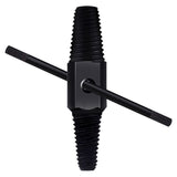 4 / 6 Points Faucet Break Screw Remover Smooth Silky Tooth Double-headed Screw Tool, Black