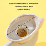 Cartoon Velvet Cover Thickened Explosion-Proof PVC Water-Filled Hot Water Bag, 500ML Milky White, 1000ML Milky White, 2000ML Milky White, 500ML Light Green, 1000ML Light Green, 2000ML Light Green, 500ML Yellow, 1000ML Yellow, 2000ML Yellow