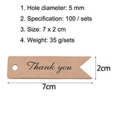 100pcs /Set Retro Baking Sticker Tag Swallow Tail Bookmark Gift Card, Style:, Thand You (Cowhide), Thand You (White), Handmade (Cowhide), Handmade (White), Blank (Cowhide)