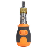 2050E 8 in 1 Portable Multifunctional S2 Batch Head Two-way Ratchet Screwdriver Set, 8 In 1 Orange, 8 In 1 Gray 8 In 1 Orange Orange