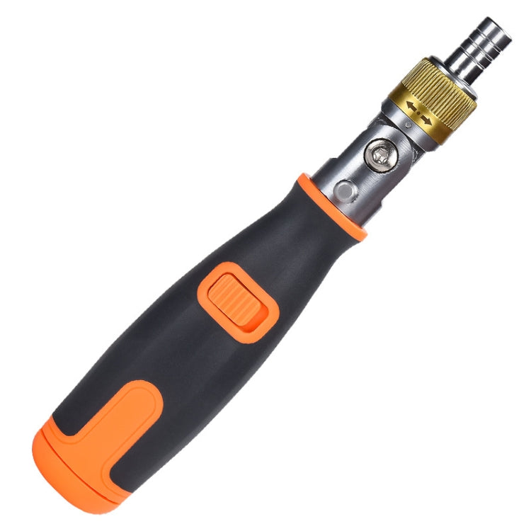 2050C Portable 10 In 1 Hidden Bits Multi-angle Ratchet Corner Screwdriver Set, 10 In 1 Orange, 10 In 1 Gray 10 In 1 Orange Orange