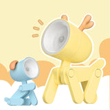 TL-23 LED Mini Foldable Cartoon Desk Lamp Home Pet Shape Decoration Table Lamp, Spec:, Dog (Blue), Dog (Green), Dog (Pink), Dog (Beige), Dog (Orange）, Dog (Yellow), Deer (Blue), Deer (Green), Deer (Pink), Deer (Beige), Deer (Orange), Deer (Yellow)     ...