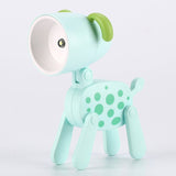 TL-23 LED Mini Foldable Cartoon Desk Lamp Home Pet Shape Decoration Table Lamp, Spec:, Dog (Blue), Dog (Green), Dog (Pink), Dog (Beige), Dog (Orange）, Dog (Yellow), Deer (Blue), Deer (Green), Deer (Pink), Deer (Beige), Deer (Orange), Deer (Yellow)     ... Dalmatians (Green)