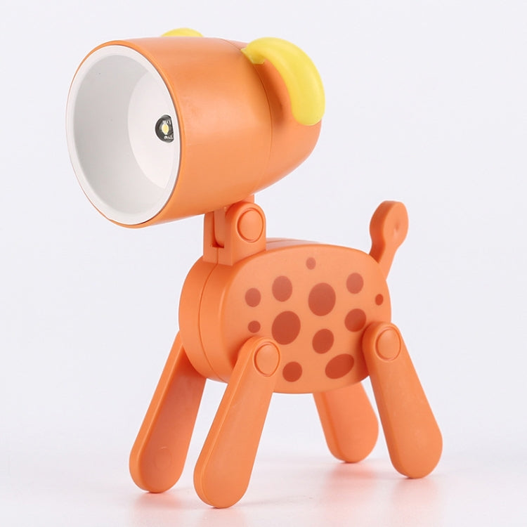TL-23 LED Mini Foldable Cartoon Desk Lamp Home Pet Shape Decoration Table Lamp, Spec:, Dog (Blue), Dog (Green), Dog (Pink), Dog (Beige), Dog (Orange）, Dog (Yellow), Deer (Blue), Deer (Green), Deer (Pink), Deer (Beige), Deer (Orange), Deer (Yellow)     ... Dalmatians (Orange)