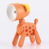 TL-23 LED Mini Foldable Cartoon Desk Lamp Home Pet Shape Decoration Table Lamp, Spec:, Dog (Blue), Dog (Green), Dog (Pink), Dog (Beige), Dog (Orange）, Dog (Yellow), Deer (Blue), Deer (Green), Deer (Pink), Deer (Beige), Deer (Orange), Deer (Yellow)     ... Dalmatians (Orange)
