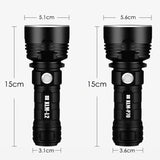 Strong Light Outdoor Waterproof Camping Aluminum LED Flashlight, Style:, L2 (Without Battery)