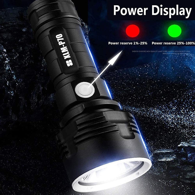 Strong Light Outdoor Waterproof Camping Aluminum LED Flashlight, Style:, L2 (Without Battery)