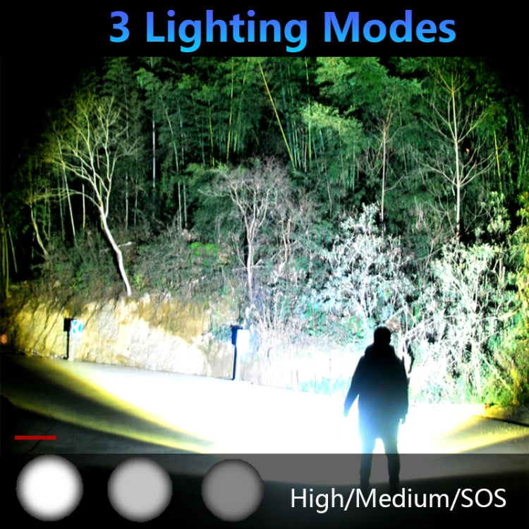 Strong Light Outdoor Waterproof Camping Aluminum LED Flashlight, Style:, L2 (Without Battery)