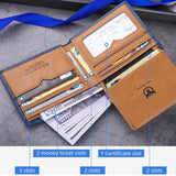 BUFF CAPTAIN 032 Vintage Leather Wallets Coins Card Holder Wallet