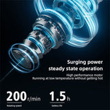 DY701 3 In 1 Electric Feather Duster Handheld Telescopic Dust Clean Brush, 3 In 1 White, 3 In