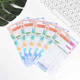 A6 6 Hole Budget Book Loose-leaf Replacement Core Handbook Insert,Spec:, Kit 1, 3 In 1, Monthly Plan 56 Sheets, Budget Page 56 Sheets, Weekly Plan 108 Sheets