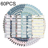 60 Sheets Cash Budget Card Loose-leaf Bookkeeping Replacement Core