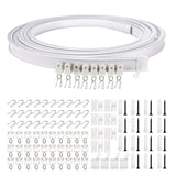 5M Curtain Track Curved Rail Hook Pulley Mounting Code Screw Expansion Plug, 5m